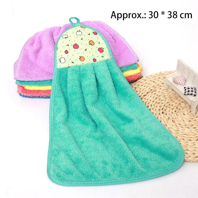 Cute Cat Hand Towel For Child Super Absorbent Microfiber Kitchen Towel High-efficiency Tableware Cleaning Towel Kitchen Tools