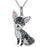 Exquisite Cute Yorkshire Pendant Necklace Women's Elegant Pet Puppy Jewelry Animal Accessories Birthday Gifts for Dog Lovers