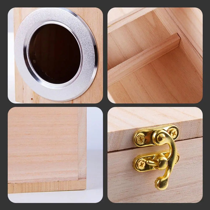 Bird Breeding Box Cage Nest For Parrot Nesting House Wooden Lovebirds Finch