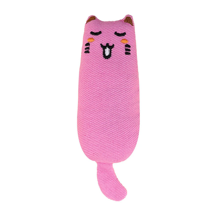 Funny Interactive Crazy Cat Toy Pet Kitten Chewing Teeth Grinding Catnip Toys Claws Thumb Bite Cat Mint Game Playing Pillow