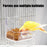 Bird Bath for Cage Parrot Bathing Tub Bird Cage Bath Bird Bathtub Pool Convenient Thick Sturdy for Cockatiel Parrots Small Birds