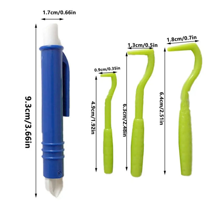 4pcs Pet Flea Removal Tool Kits Plastic Scratching Hook Remover Pet Cat Dog Grooming Supplies Tick Removal Tool Tweezers Clip