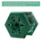 1pcs Wild Bird Feeder Hanging Hexagonal Roof Pavilion Semi-Automatic Bird Feeder Garden Courtyard Exterior Decoration