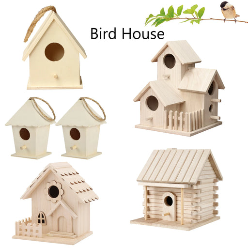 Wooden Bird Houses Bluebirds Home Small Bird House For Outside Garden Unfinished Bird Houses To Paint For Bird Watching