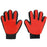 1 Pair Pet Grooming Kit for Dog Cat Rabbit Fur 2 Sided Grooming Brush Bath Cleaning Glove De-Shedding De-Matting Pet Hair