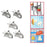 5pcs Birds Food Holder Pet Parrot Feeding Fruit Vegtable Clip Feeder Device Pin Clamp Durable Household Supplies Bird Cage
