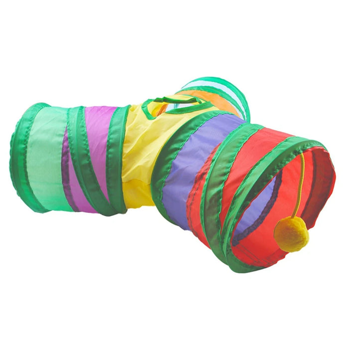 1pc new small pet channel fun tunnel foldable Y-shaped ferret supplies hamster toy