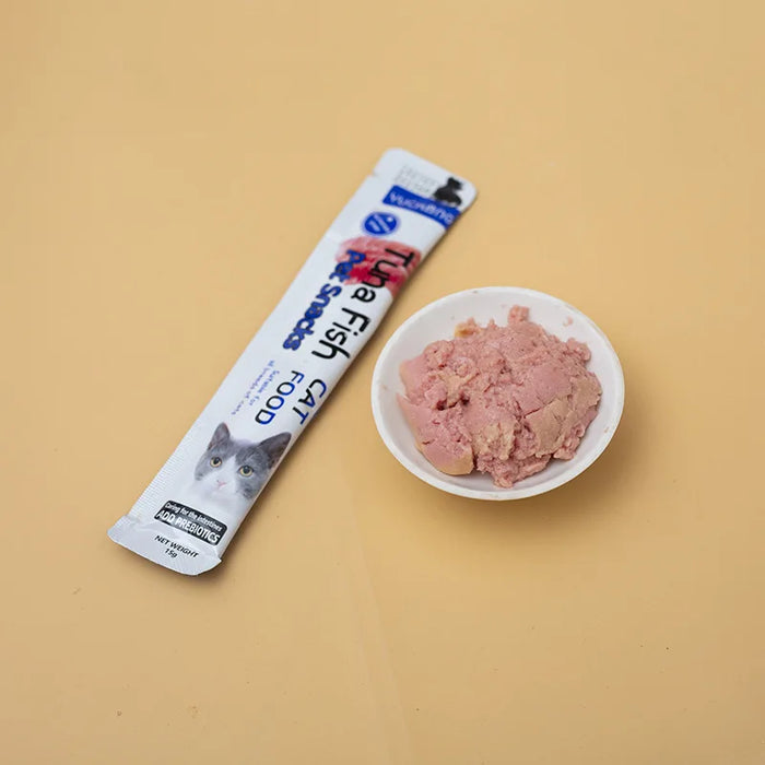 Cat Strips fish Flavored Cat Snacks Nutritional Supplements and Hydration for Adult Young Cat Cat Strips Wet Food for Cats