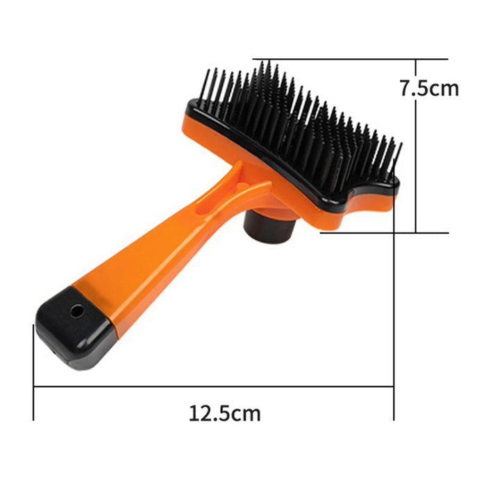 Shedding Groom One Key Dog Hair Self Cleaning Comb Special Pin Needle Massage Cleaner Pet Brush for Dog Cat Animal Fur Tools