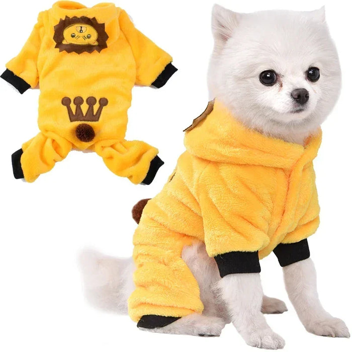 Soft Warm Dog Clothes Fleece Pet Dogs Jumpsuits Pet Clothing for Small Dogs Puppy Cats Clothes Chihuahua Yorkshire Costume Coat
