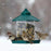 1pcs Wild Bird Feeder Hanging Hexagonal Roof Pavilion Semi-Automatic Bird Feeder Garden Courtyard Exterior Decoration