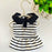 Dog Clothes for Small Dogs Summer Dog T-Shirt Pet Dog Skirt Black White Retro Dresses Puppy Costume Chihuahua Bichon Clothing