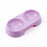 Dogs and Cats Feeding Double Bowl Macarons Plastic Feeding Bowl Double Bowl Pet B owl Drinking Water Feeding