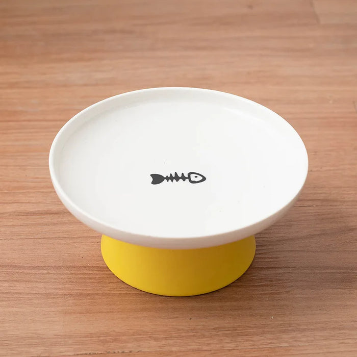 Cat Bowl Ceramic Pet Bowls Cat Dog Bowl Dish Pet Food Plate Kitten Water Dish Feeder  Dog Bowl Feeder for Cats Pet Accessories