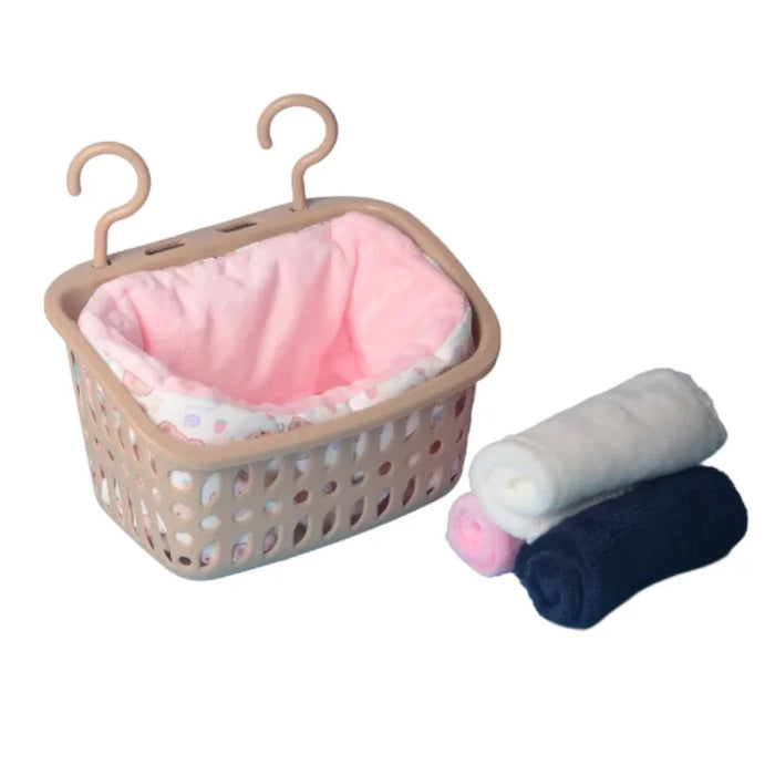 Rat Hammock for Cage Small Animal Hanging Basket Bed with Hooks Chinchilla Hideout Ferret Cage Accessories for Guinea Pig