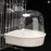 Hanging Bird Bath Cube Parrots Bathtub Bath Shower Box Cage Accessory for Little Bird Canary Budgerigar Cockatiel Lovebird