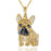 Exquisite Cute Yorkshire Pendant Necklace Women's Elegant Pet Puppy Jewelry Animal Accessories Birthday Gifts for Dog Lovers
