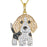 Exquisite Cute Yorkshire Pendant Necklace Women's Elegant Pet Puppy Jewelry Animal Accessories Birthday Gifts for Dog Lovers
