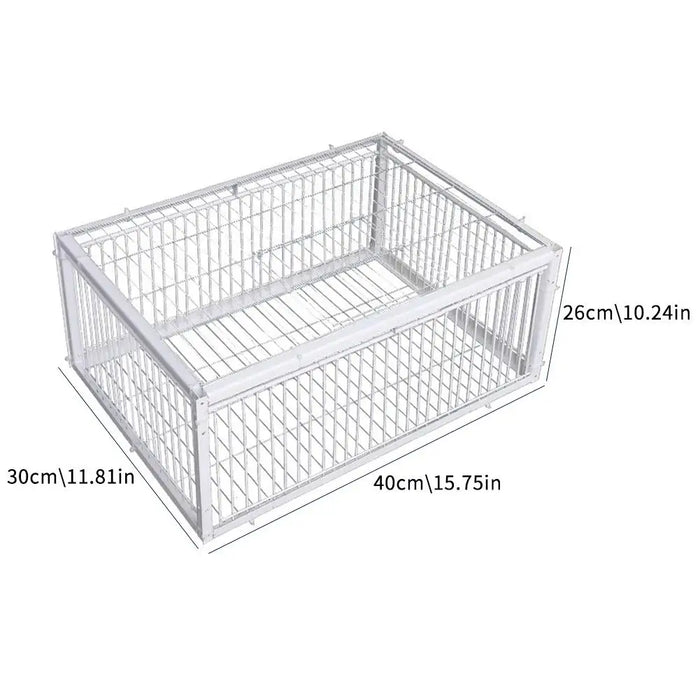 Auto Trap Bird Cage Rabbit Cage Mouse Cage Entry Only No Exit Thickened Encrypted Automatic Pigeon Collecting Portable Bird Cage