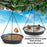 Bird Feeding Dish Tray Platform Feeder Bird Water Bowl Hanging Bird Bath for Outdoor Outside Patio Parrot Tree Decoration