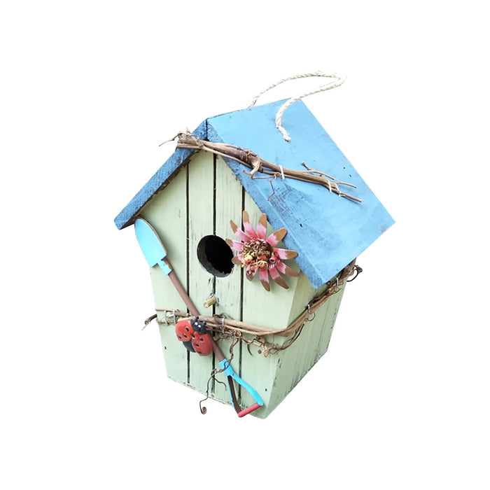 Bird Nest House For Small Parrot Canary Lovebird Parakeet Hatching Birds Hut Outdoor Garden Patio Hanging Chickadee House