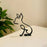Dog Cat Minimalist Art Sculpture Decor Gift Metal Decor Modern Home Office Accessories Animal Shape Ornament Dropshipping
