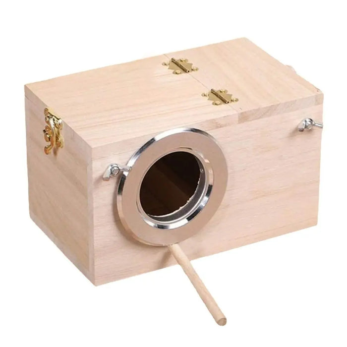 Bird Breeding Box Cage Nest For Parrot Nesting House Wooden Lovebirds Finch