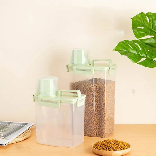 Dog Food Box Cat Food Storage Cat Feeder Bucket Pet Feed Container Food Storage Barrel Pet Food Container Airtight Sealing Box