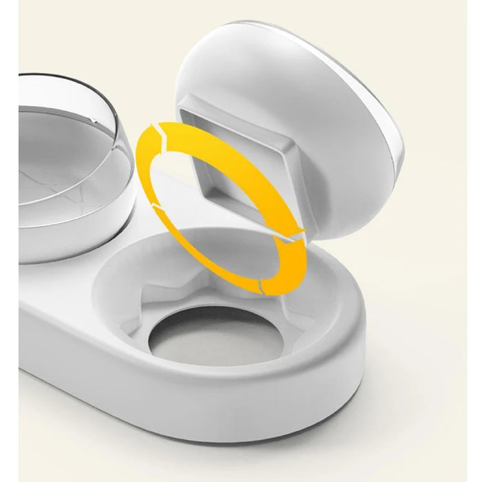 Cats Double Bowls Water Automatic Feeder Raised Stand For Cats Pet Drinking Fountain Food Dispenser Bowl Pet Products