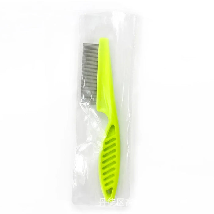1Pc Dog Cat Grooming Brush Small Pet Hair Remover Flea Comb Shampoo Bath Brush for Hamster Guinea Pig Rabbit Accessories