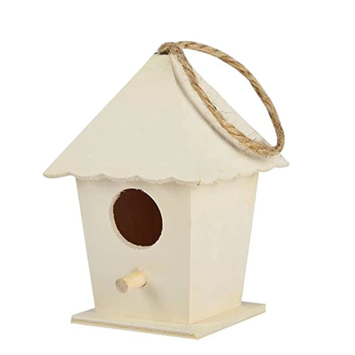 367A Wooden Bird Houses Bluebirds Home Small Bird House for Outside Garden Unfinished Bird Houses to Paint for Bird Watching