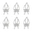 6pcs Bird Cage Accessories Birds Vegetable Clip Food Rack Parrot Clip Bird Thumb Box Bird Fruit Fork Bird Egg Holder Tray