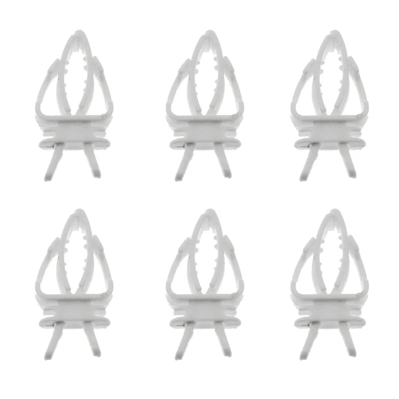 6pcs Bird Cage Accessories Birds Vegetable Clip Food Rack Parrot Clip Bird Thumb Box Bird Fruit Fork Bird Egg Holder Tray